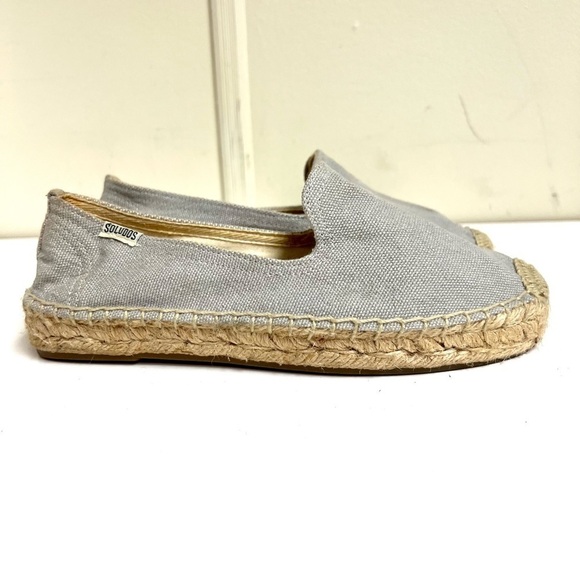 SOLUDOS Platform SEVILLE SMOKING SPIPPER Espadrilles Flats Shoes women’s 5 - Picture 1 of 10